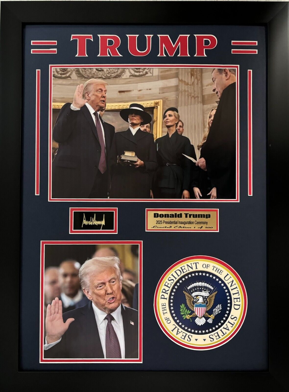 Donald J. Trump Presidential Inauguration 2025 Limited Edition Of 500.