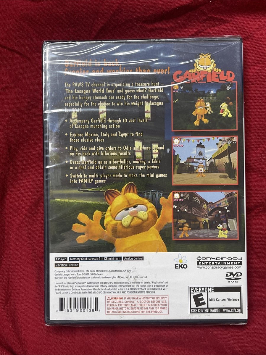 Brand New Sealed Garfield: Lasagna World Tour (Sony PlayStation 2