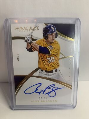Alex Bregman, LSU, Houston Astros, autograph, sports cards - Main Image