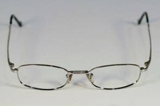 Fossil TRIMLINE Shiny Silver Metal Eyeglass Frames Designer Style Rx Eyewear