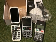 3 x BIG BUTTON MOBILE PHONES (ALL NEED BATTERIES) POWERTEL M8000 DORO BINATONE 