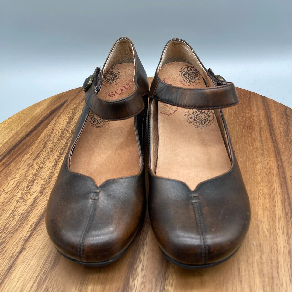 Женские туфли-лодочки Taos Samba размер 8,5 коричневые на каблуках Mary Jane без шнуровки рабочие повседневные туфли - Изображение 3 из 4