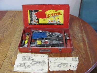 Vintage A.C. Gilbert Erector Set Metal 