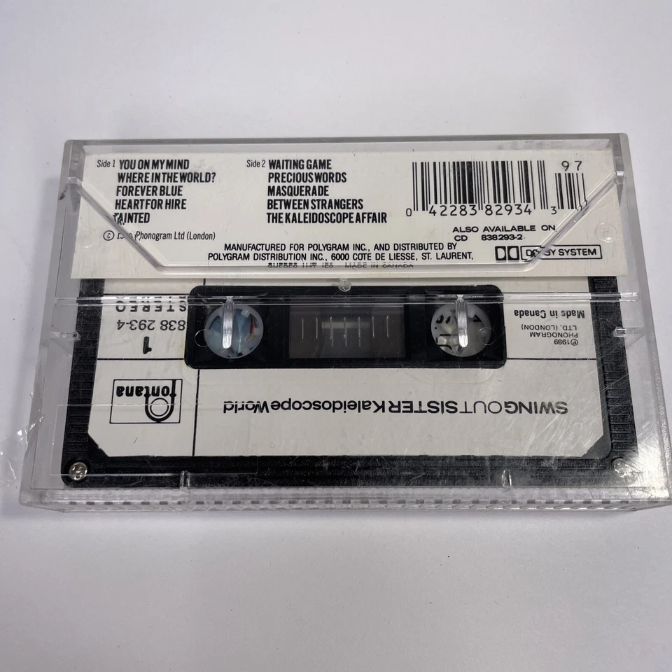 Swing Out Sister, Kaleidoscope World (Audio Cassette Tape, 1989) Precious Words Foto 2 de 4