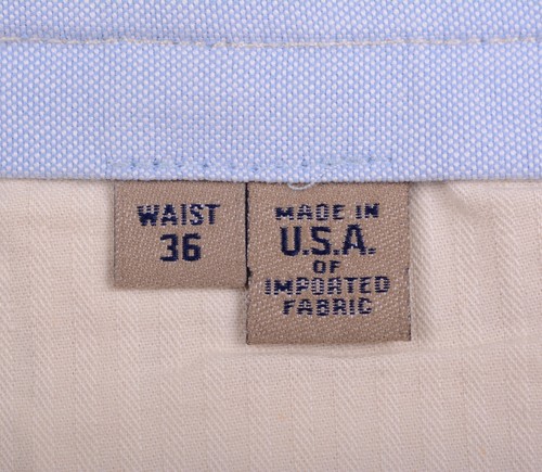 NWT Bills Khakis M2 Standard Fit Yellow Cotton FLAT FRONT Chinos Pants 36 NEW - Picture 6 of 9