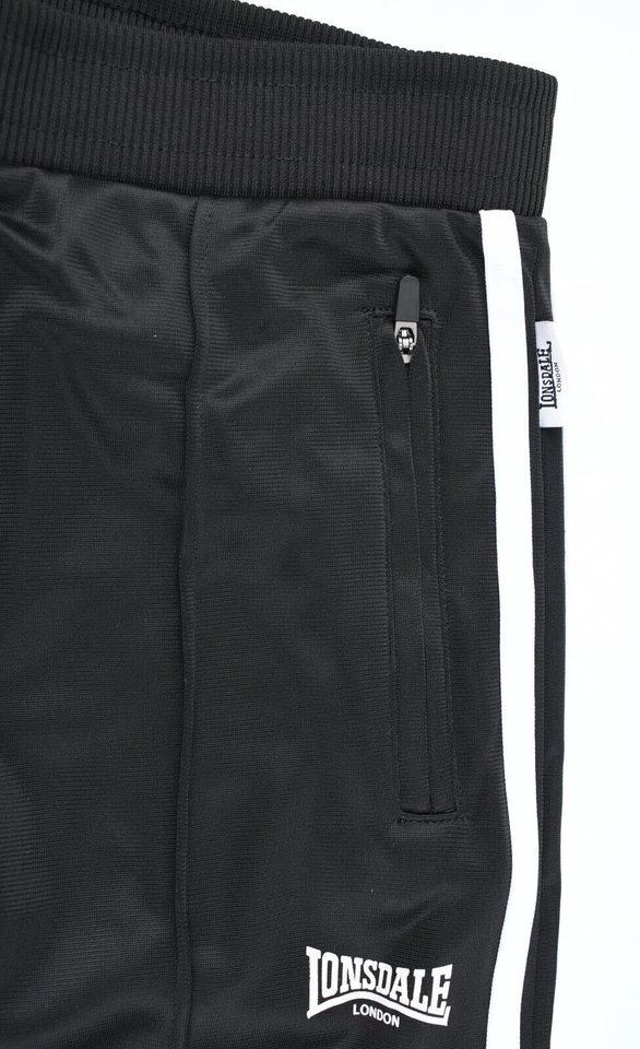 LONSDALE Girls Kids Track Pants, Joggers, Black/White, size 13 years - Image 4 of 4