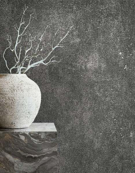 Eur4,88/Qm/Tapete Marburg City Glow 34271 Betonoptik Industrial Anthrazit Silber-image