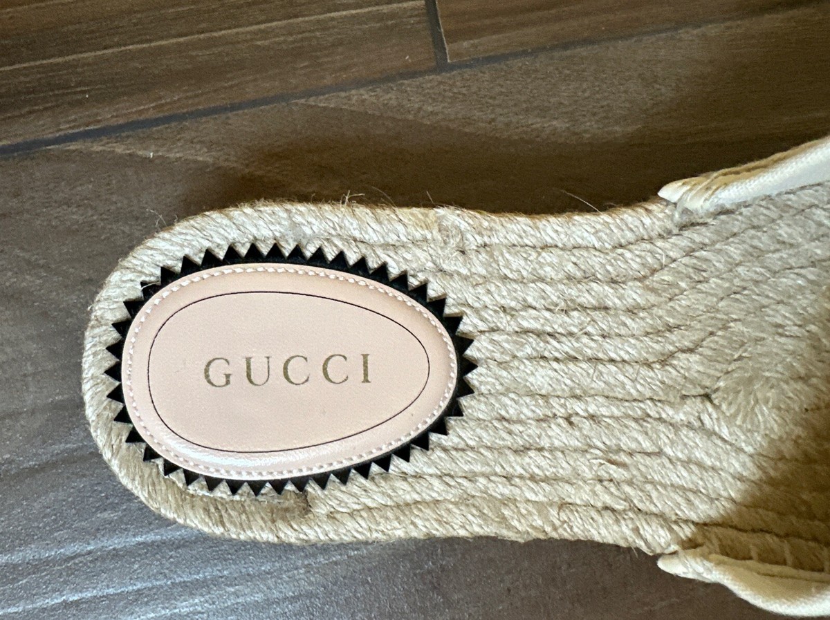 【送料込み】SALE!!Gucciグッチ♪DAMITA GUCCI Damita Espadrille Slide Sandal EU 37 / 7 US | eBay