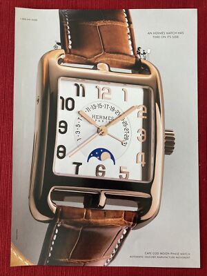 Hermes Cape Cod Moon Phase Watch 2012 Print Ad - Great to Frame!
