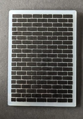 Embossing Folder - 6" x 4" - BRICK - STONE - WALL - Background - Crafts
