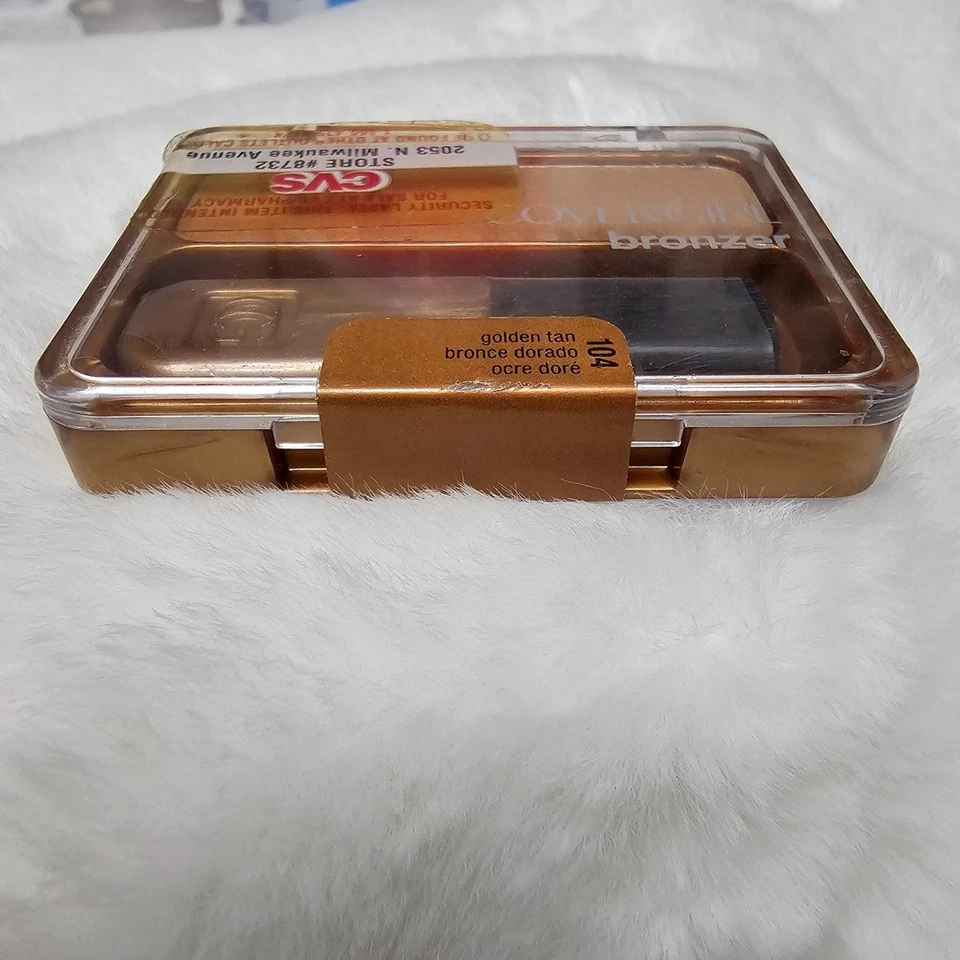NOS Cover Girl Cheekers Bronzer 104 Golden Tan .12 oz Sealed - Image 3 of 3