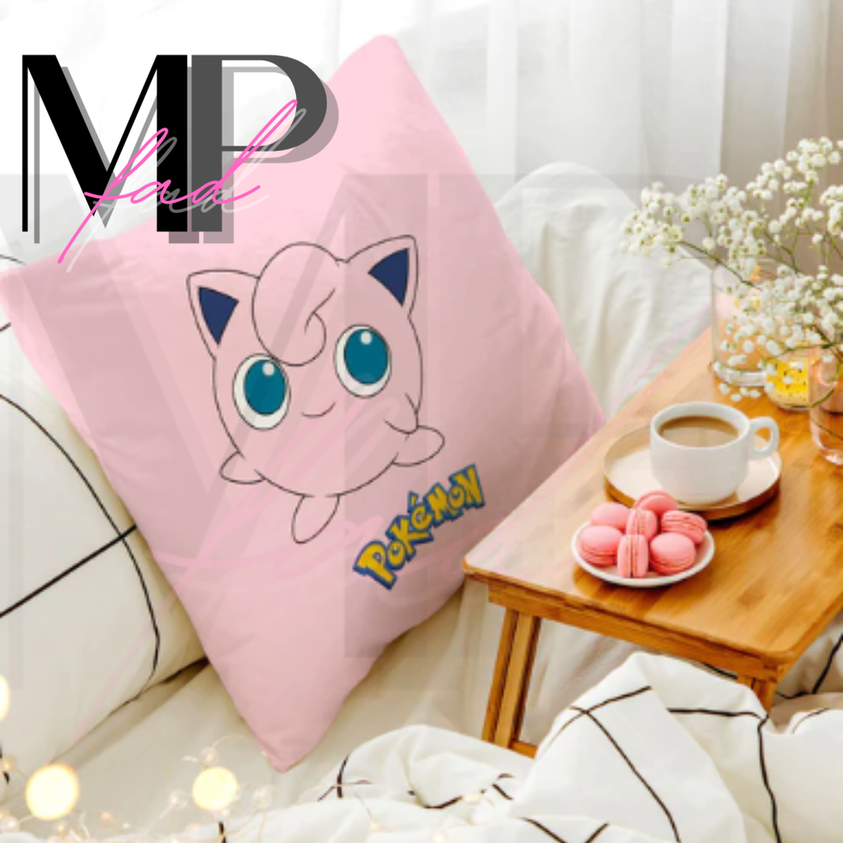 Pokemon PILLOW COVER Large Square Throw Cushions Sofa Couch Chair