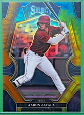 2023 Select AARON ZAVALA Premier Level Tie Dye Prizm /25 Texas Rangers
