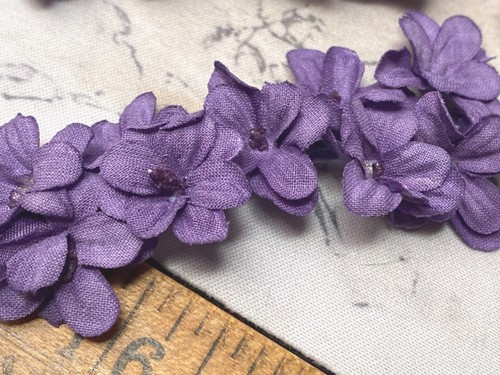 vintage mini lilacs cotton flowers 1pc made in Japan - Picture 17 of 20