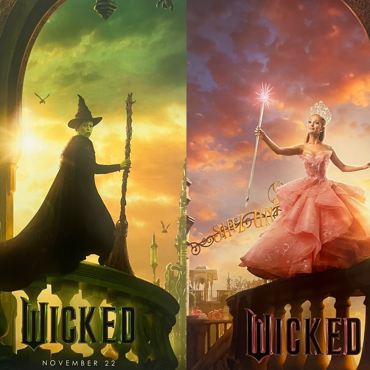 may 映画 Wicked キャンバスポスター 2点 Wicked 2024 Movie Dual Sided Poster 11X17 | eBay