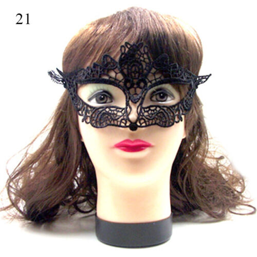 Feather Lace Masquerade Eye Mask Venetian Party Ball Carnival Party Fancy Dress - Picture 51 of 76