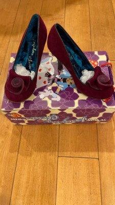 irregular choice shoe the rose slip