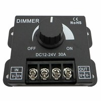 Led Dimmer 12V 24V Dc 30A MetallgehäUse Streifen Led-Streifen Pwm Regler