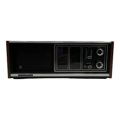 Vintage 1970s Panasonic AM/FM Table Top Electric Radio Wood RE