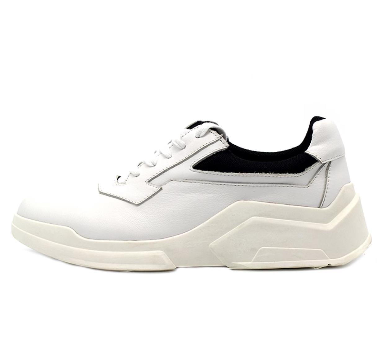 SAOLA Scarpe con pompa stringate bianche da uomo tempo libero sport camminata giovani primavera pelle moda bianche