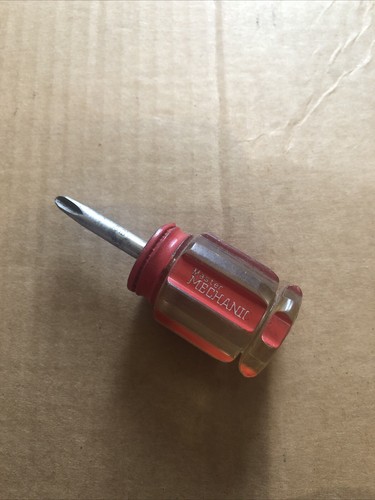 Master Mechanic Stubby No. 2 Phillips Screwdriver 3-1/4” Long Model 311 !