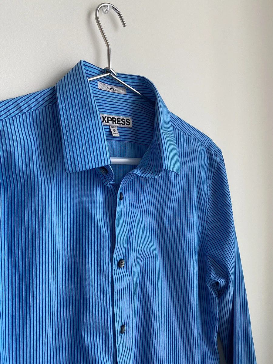 Express fitted dress clearance shirt