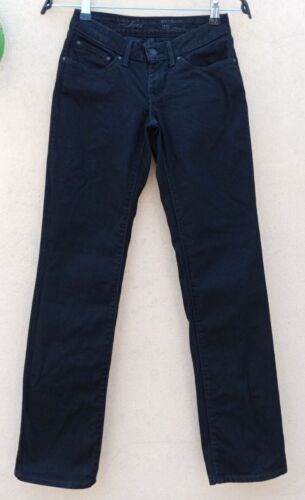 Levi's Bold Curve Straight nero W25 L30 Levis jeans donna G8351 - Foto 1 di 9