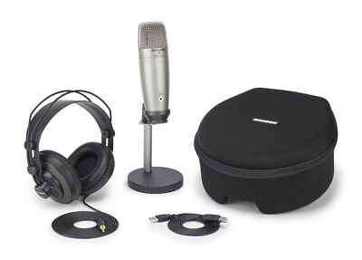 Samson C01U Pro Podcasting Pack (SAC01UPROPK) SIlver