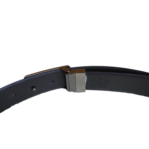 Handcrafted Kenneth Cole REACTION Men's Belt Black Size M 34-36 Silver Buckle. - Picture 12 of 15