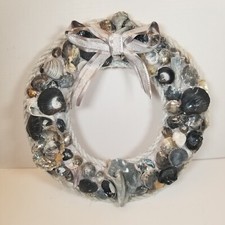 Handmade Sea Shell Wreath Beautiful Wall Hanging Beach Decorative Any Occasion