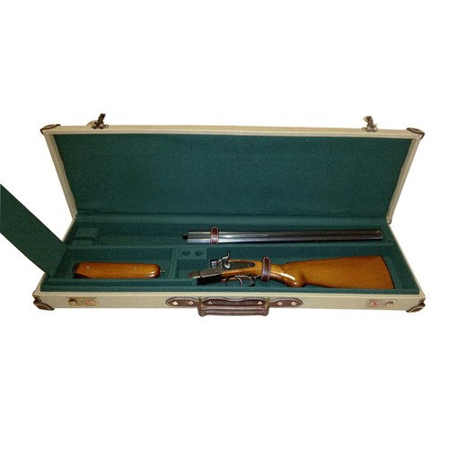 Tourbon Canvas Leather Hard Shotgun Case Takedown O/U Case Fits up to 32" Barrel - Picture 7 of 24