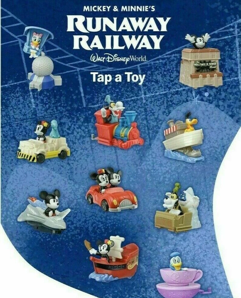 2020 2022 McDONALD'S Disney's 50th Mickey Minnie Runaway Railway HAPPY MEAL TOYS - Image 2 of 3