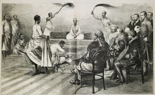 GODEFROY DURAND (1832-1920) Antique Original SIGNED Victorian ENGRAVING Diplomac