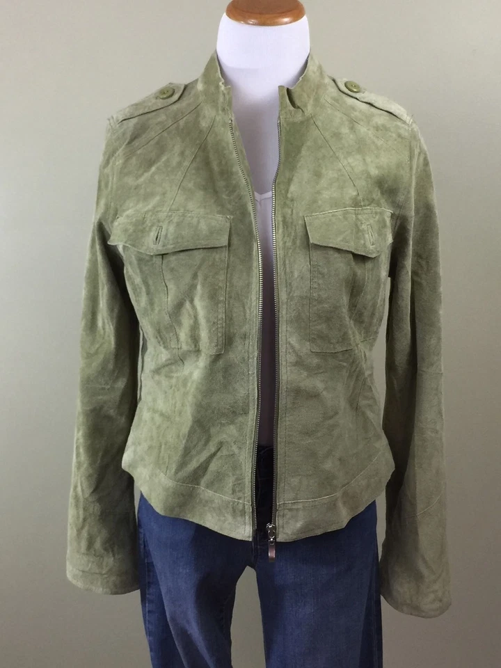 Chaqueta de gamuza Spiegel ligera con cremallera frontal lavada a máquina totalmente forrada para mujer 12 Foto 3 de 4