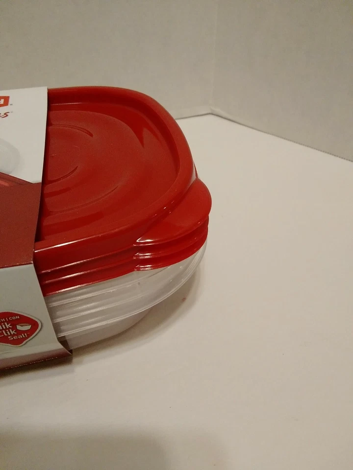 Rubbermaid Takealongs Containers Set of 3 Rectangles 4 Cups 9X 6 In 2 In Deep - Image 2 of 4