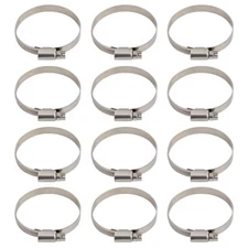 12pcs Carburetor Boot Insulator Intake Valve Clamps For Honda CB750 1969-1978