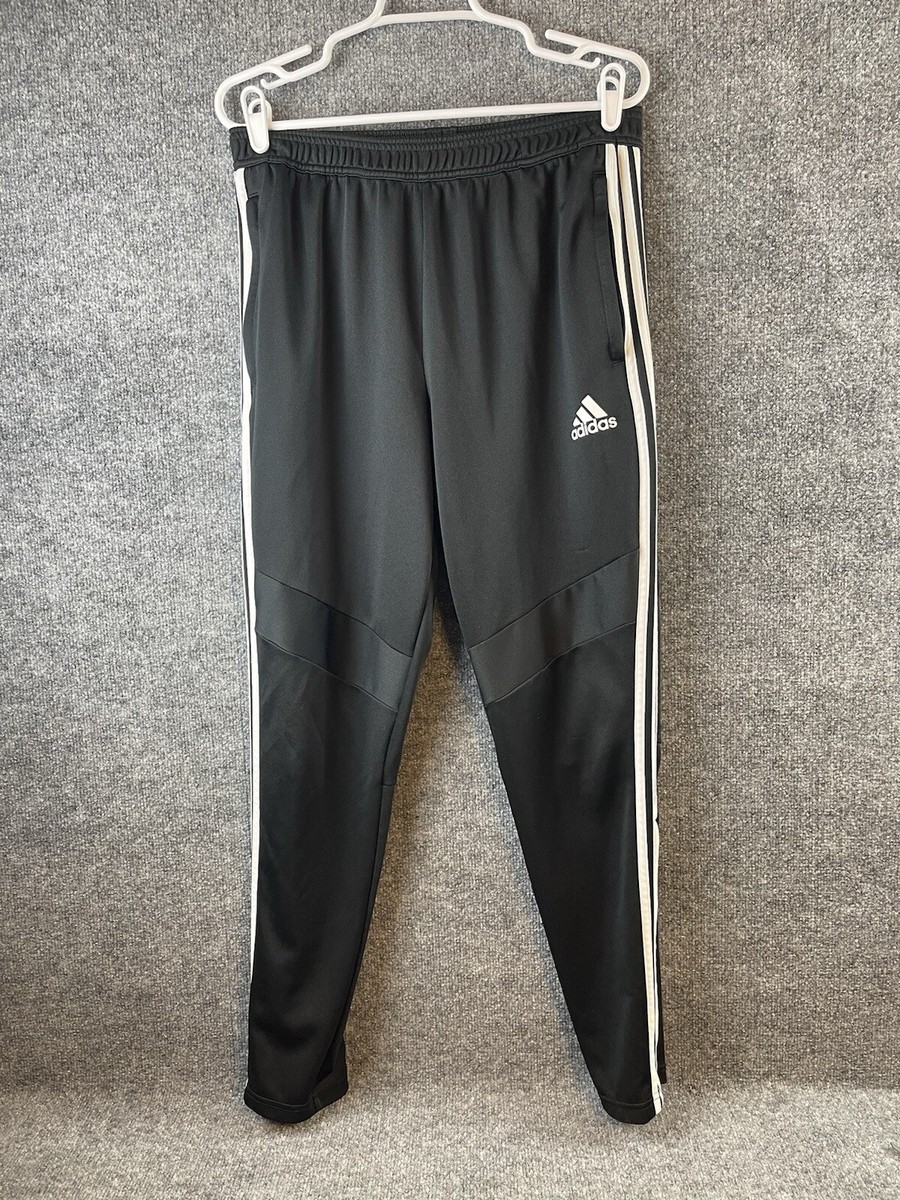 Adidas Pants Large Adult Black Climacool Jogger Ankle Zip Athletic