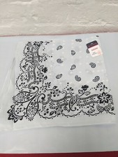 new 22" Bandana 100 polyester compass baby White Biker Headwrap Dog/Cat Scarf