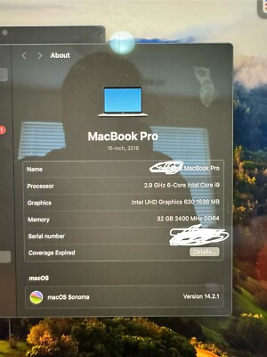 2018 Apple MacBook Pro 15 inch Laptop - 32GB RAM 1TB MEMORY