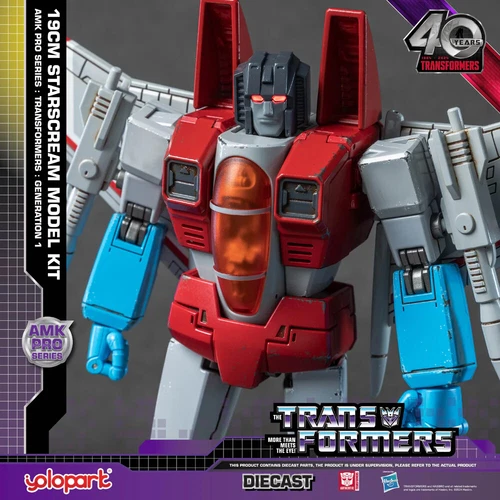 [In Stock] Yolopark Transformers Amk Pro G1 Starscream 19cm Diecast Model Kit - Picture 6 of 23