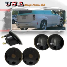 4PC Smoked Rear Reverse Backup Tail Lights Taillamps Kit For 2006-2011 Chevy HHR