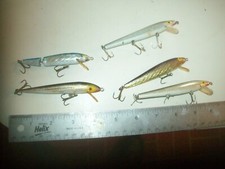 5 Rapala Minnow Knock-Off Fishing Lures Unbranded