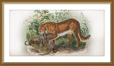 Creative Сross Stitch Embroidery Kit "Wild cats" Nova Sloboda