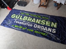 Large 8 Foot Gulbransen Transistor Organ Banner Sign