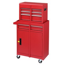 4-drawer Rolling Tool Chest With Drawers Handle Tool Box Tool Cabinet Steel