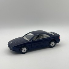 BMW 850i E31 Coupe Diecast Model Car 1:40 Scale Dark Blue Maisto Shell D6