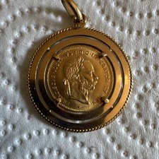 Goldmünze 22 Karat 750/18K Gelbgold  Münze ...