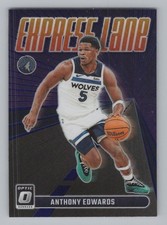 Anthony Edwards 2023-24 Donruss Optic Express Lane Purple Minnesota Timberwolves