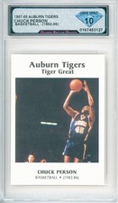 1987-88 McDag Auburn Tigers CHUCK PERSON 💎 DSG 10 Gem Mint