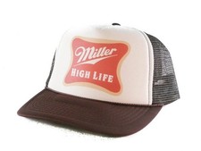 Miller High Life Beer Foam Front Trucker Hat Snapback Mesh Cap Retro